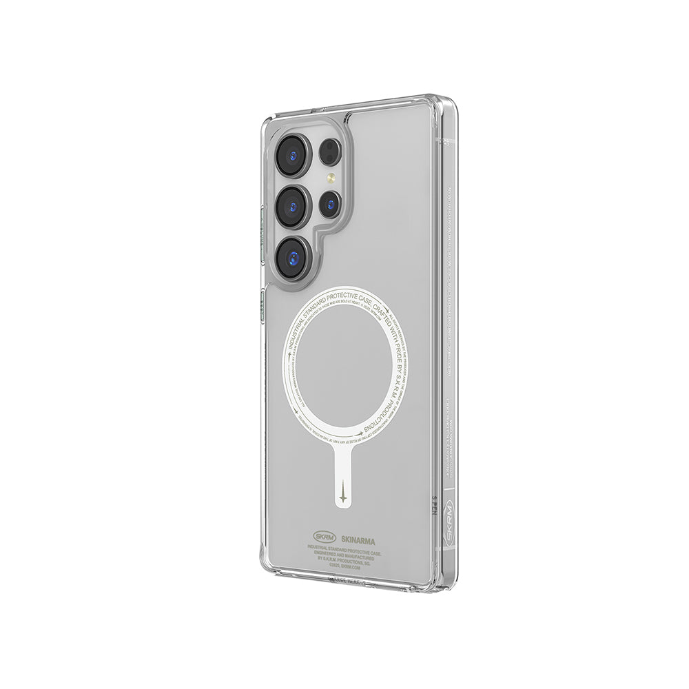 Skinarma Saido Nightglow Galaxy S25 Ultra Magsafe Şarj Özellikli Şeffaf Airbag Tasarımlı Kılıf Skinarma Saido Nightglow Galaxy S25 Ultra Magsafe Şarj Özellikli Şeffaf Airbag Tasarımlı Kılıf